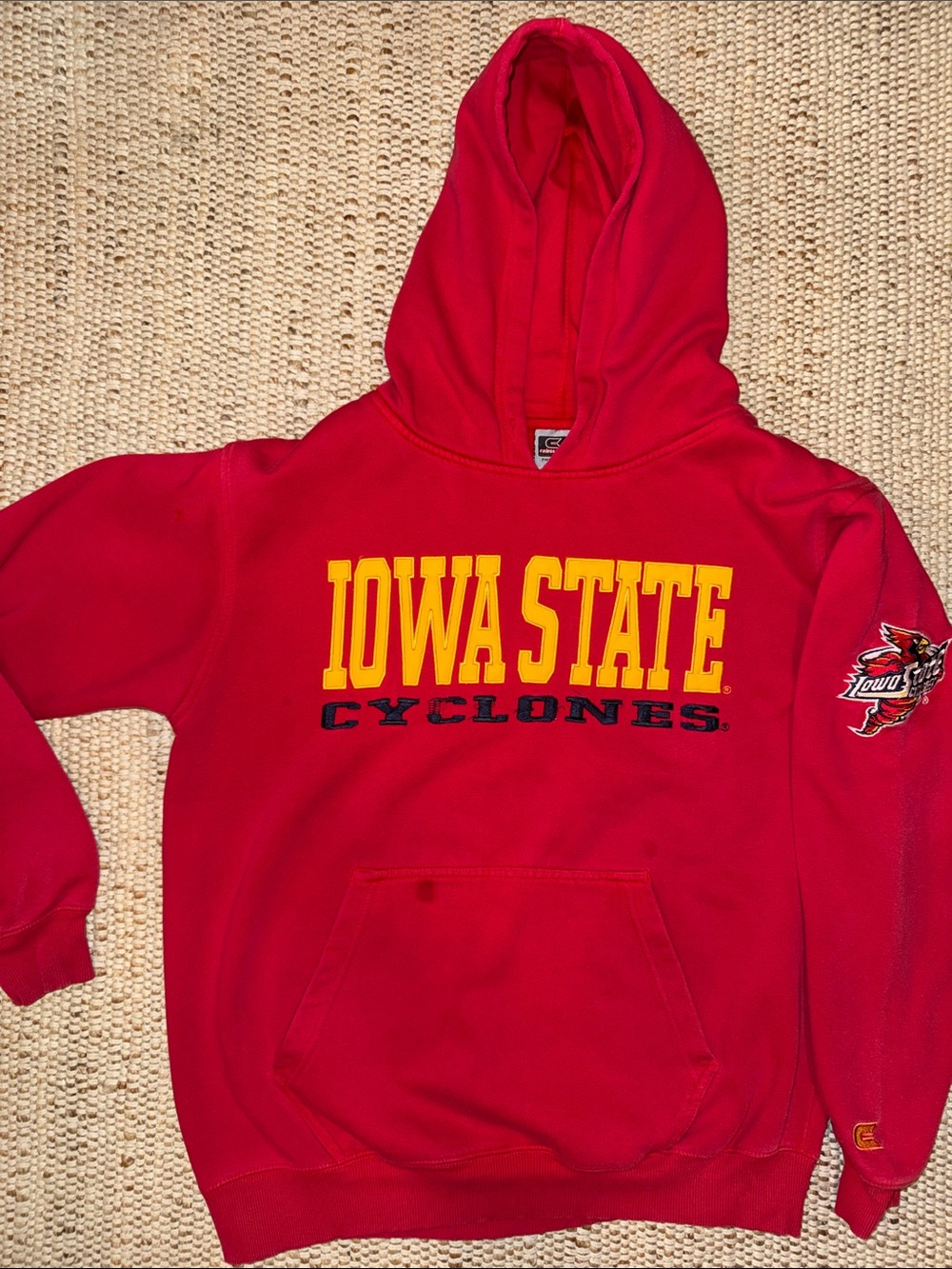 Vintage Iowa State Cyclones Colosseum Red Hoodie Embroidered